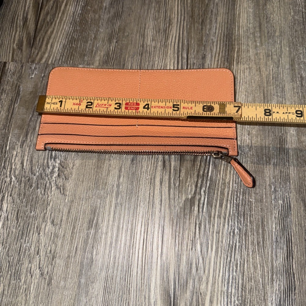 COACH Pebbled Leather Flat Wallet/Pouch