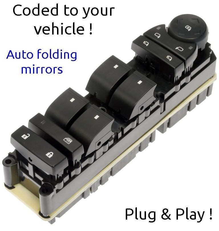 20835553 2007 TO 2014 GM Front Driver switch module Plug & Play ! RPO code DL3