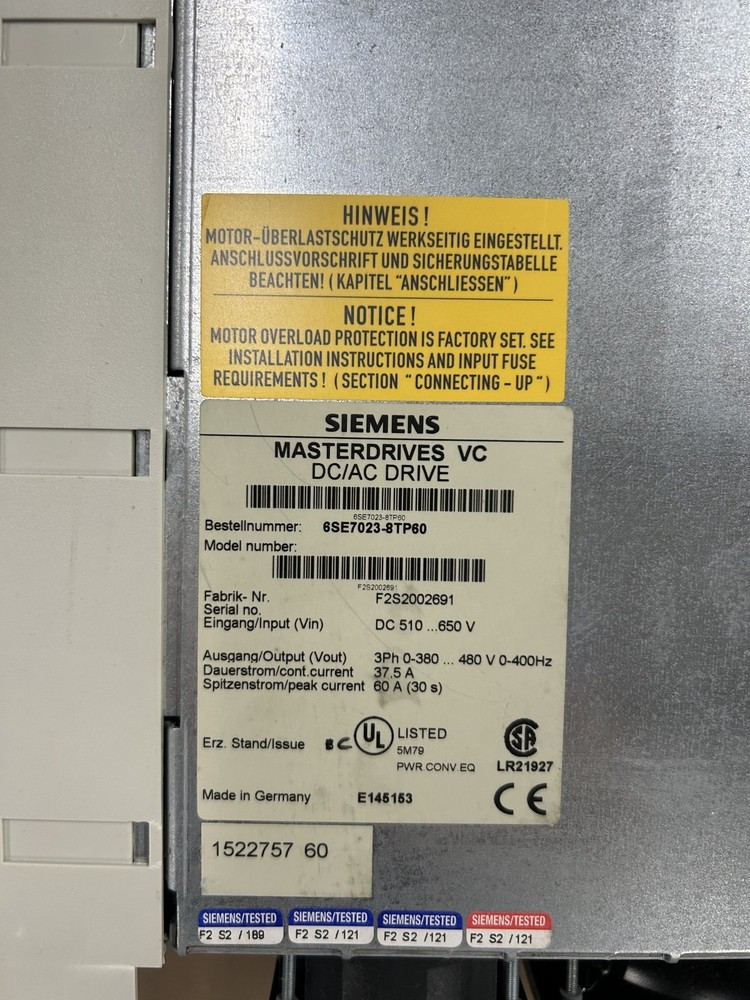 Siemens 6SE7023-8TP60