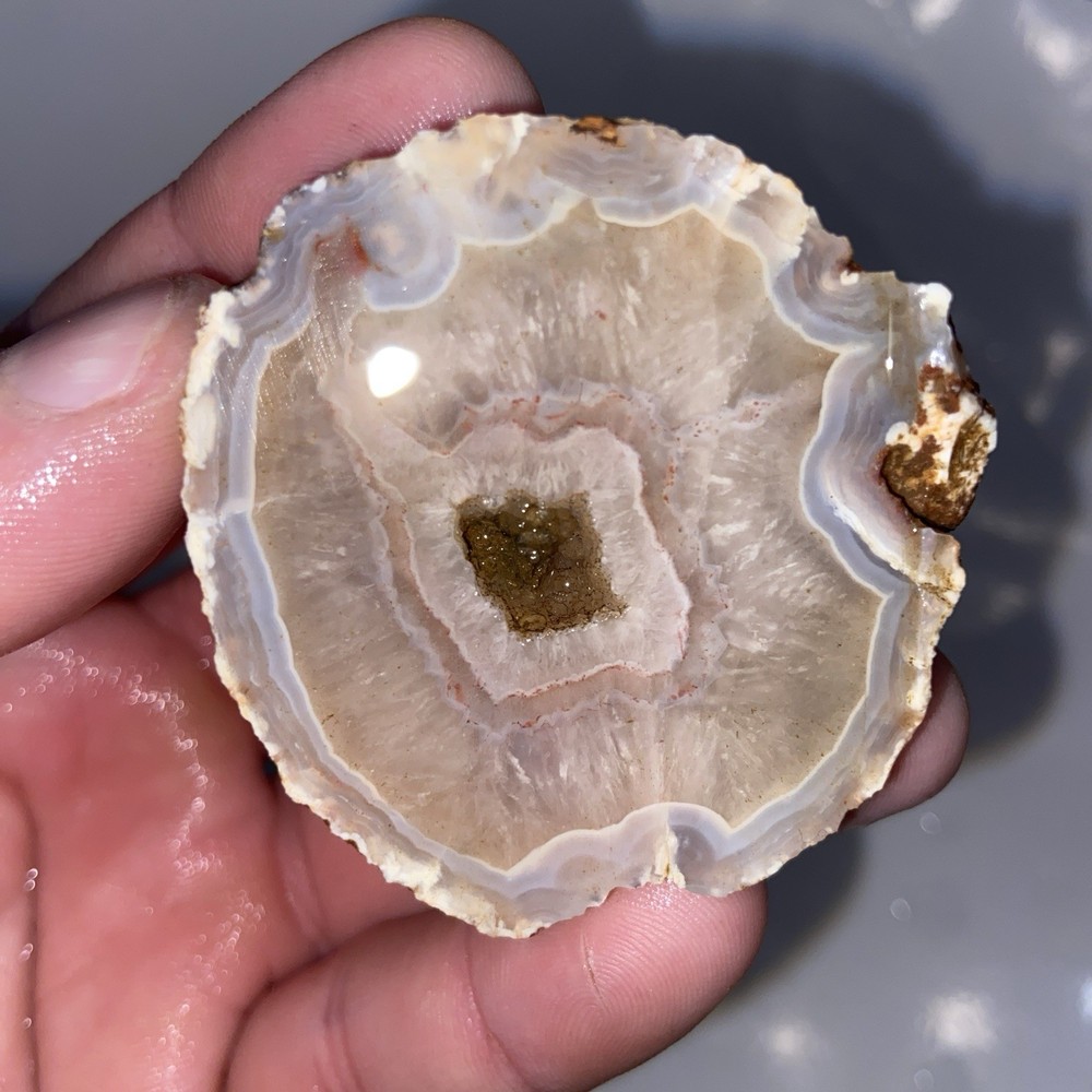 Pretty Raw Moroccan Agate Rough Stone 3.15 Oz