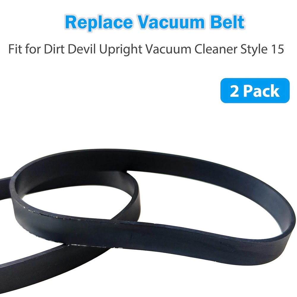 Replacement Belts for Dirt Devil Style 15 Vacuum Belts 3SN0220001 2Pack