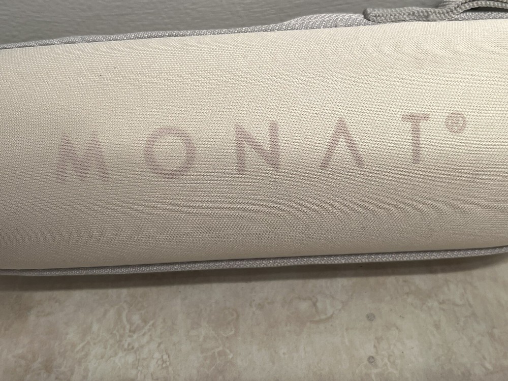 Monat Umbrella Pink Light Small Folding Compact Zip Case Sleek Elegant New