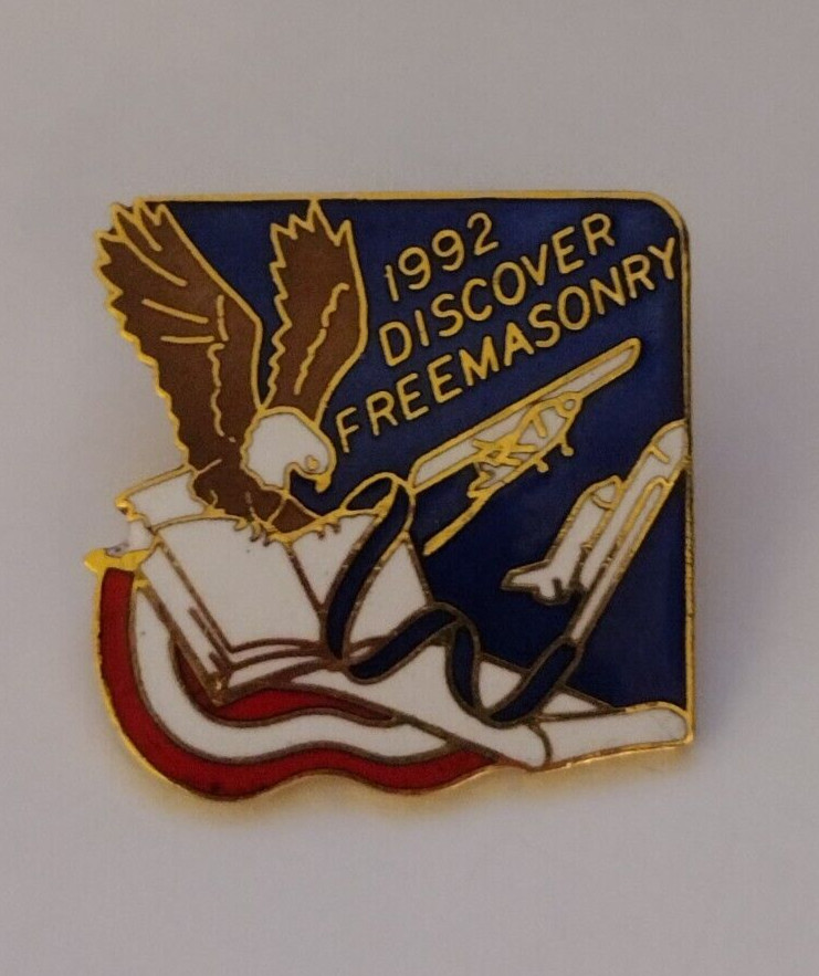 1992 Discover Freemasonry Lapel Tack Pin