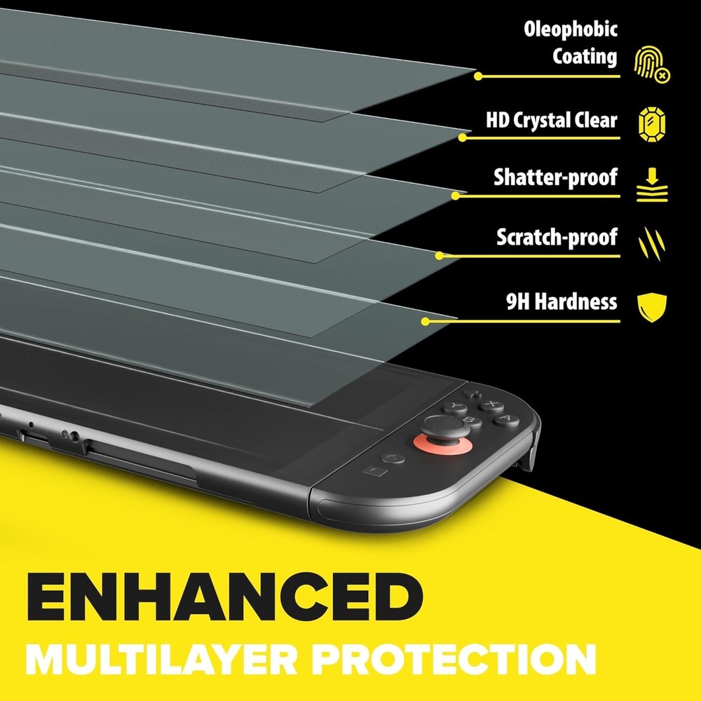 FlexiSchutz® Screen Protector Compatible with Nintendo Switch 2 [2-Pack]