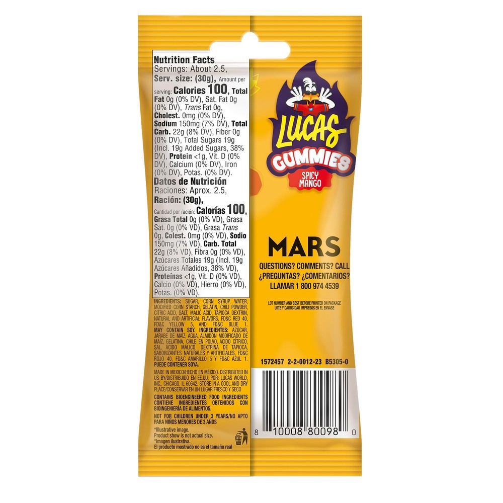 Spicy Gummies Mango Flavored 12 pack, 29.6OZ