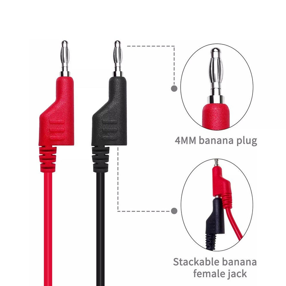 High Quality Cable Test Equipment Test Leads 1M Cable 2PCS Clip