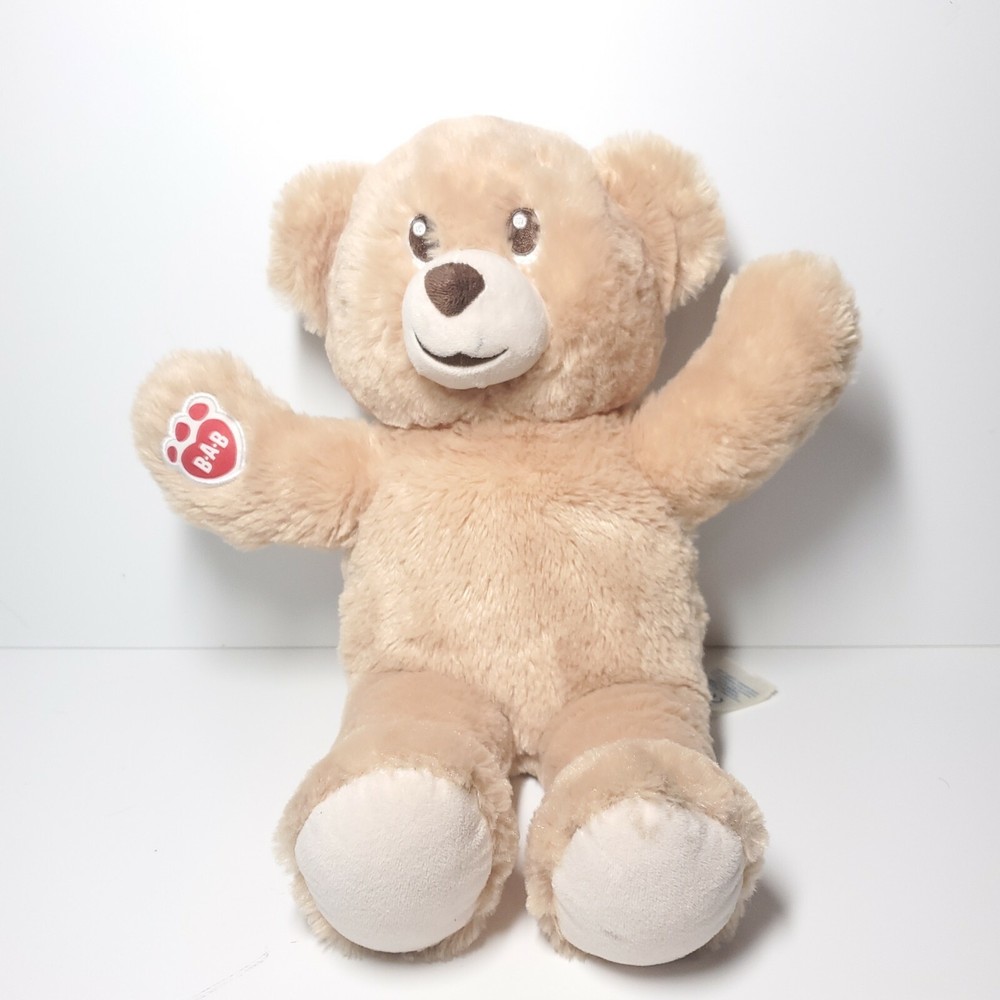 Build a Bear Light Brown 15" Bear Plush Stuffed with Brown Eyebrows