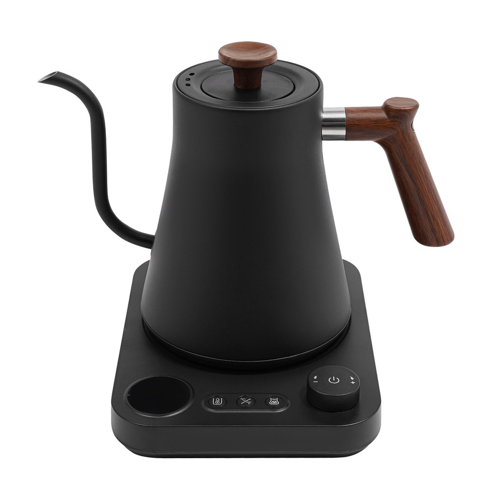 Electric Gooseneck Kettle, 1200W Electric Kettle, Electric Tea Kettle, Black