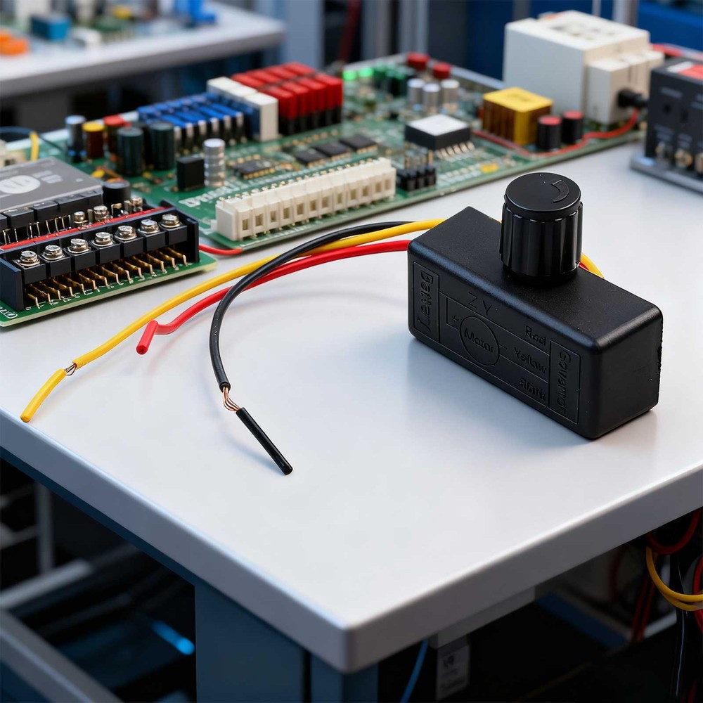 Compact 12V Speed Regulator Knob for Easy Dimming and Speed Adjustment