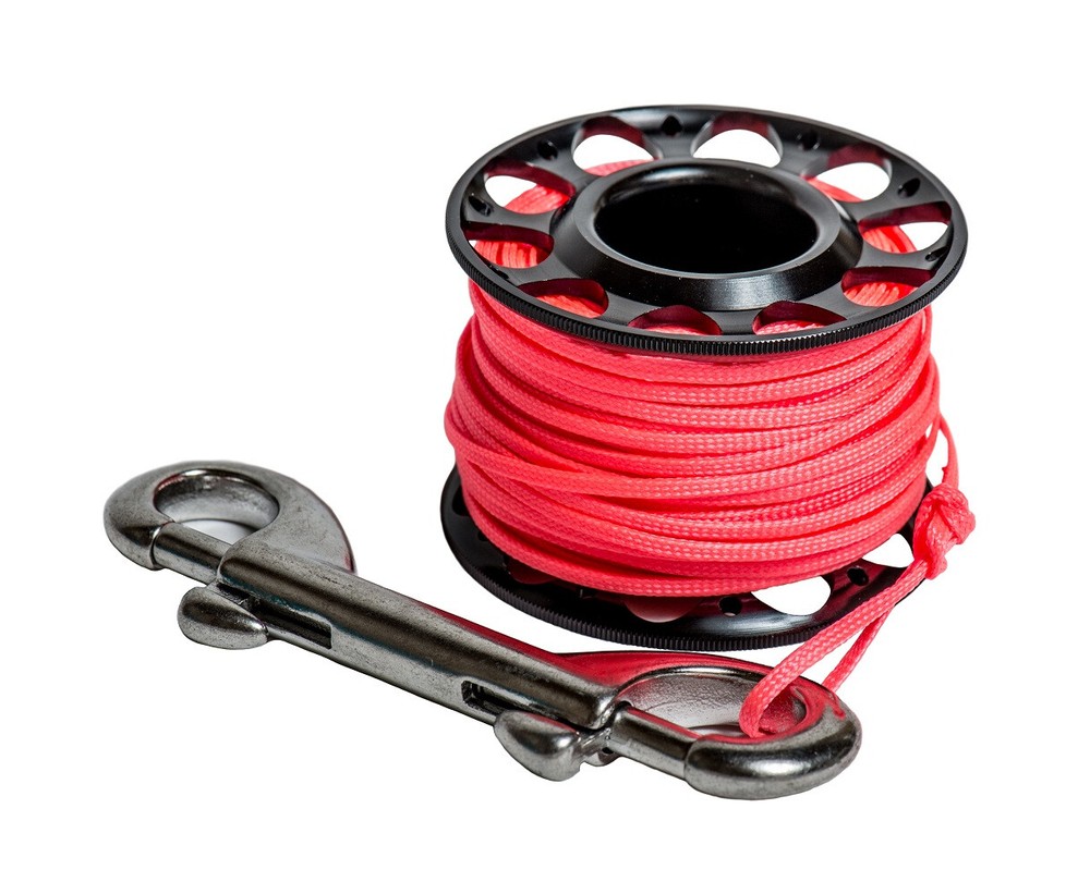 Storm Dive Reel 30M Flat Orange String w/ Stainless Hook