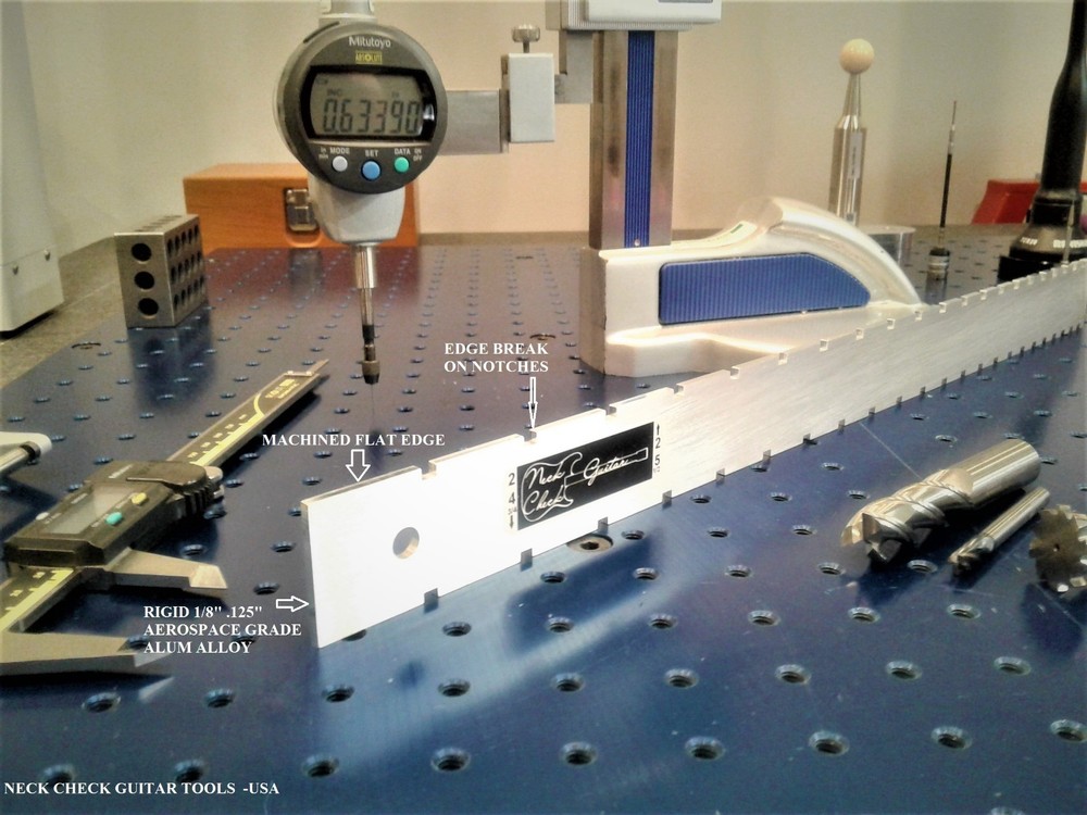FENDER MUSTANG / JAGUAR STRAIGHT EDGE (Notched) LUTHIER TOOL