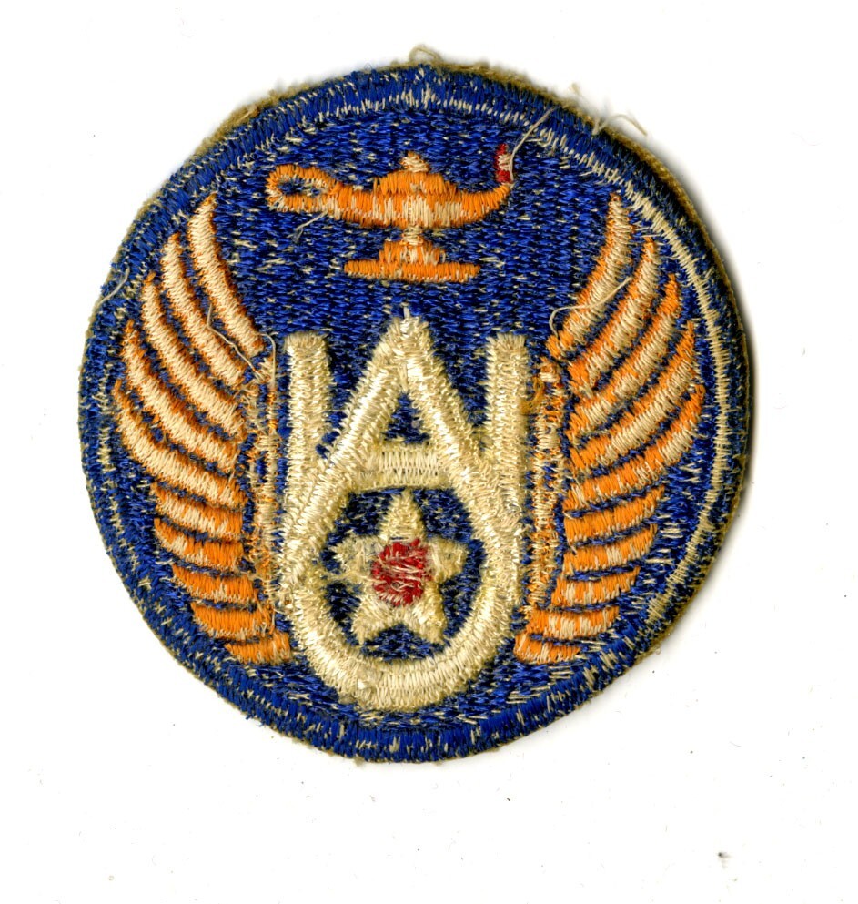 Air University White Back Patch WWII Vintage