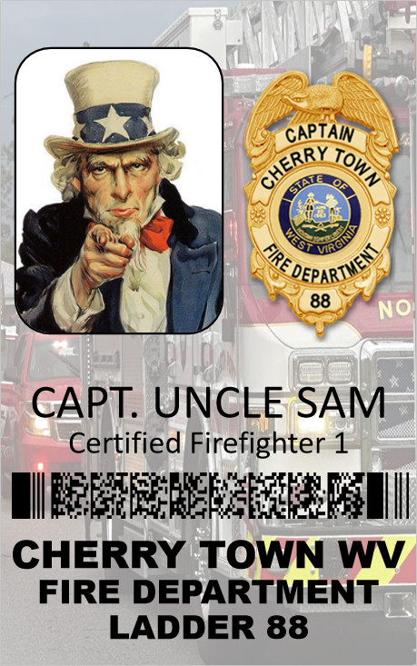 ID CARD BADGE HOLOGRAPHIC CUSTOM PERSONALIZED 1 SIDED