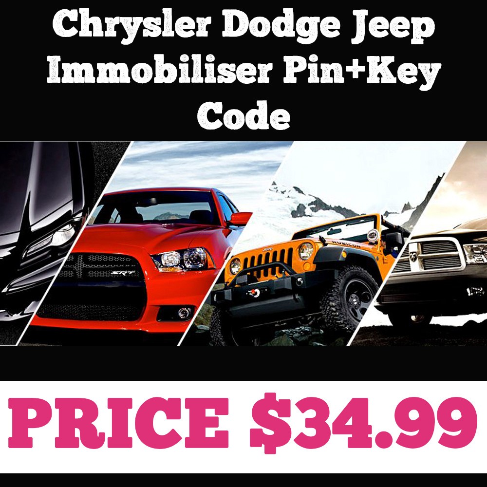 Service Information Immobilizer Pin Code And Key Code For Chrysler Dodge Jeep