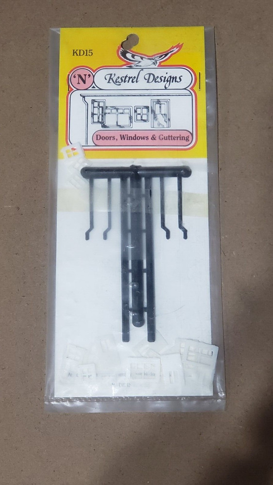 Kestrel Designs - N Scale - KD15 - Doors / Windows & Guttering - NOS