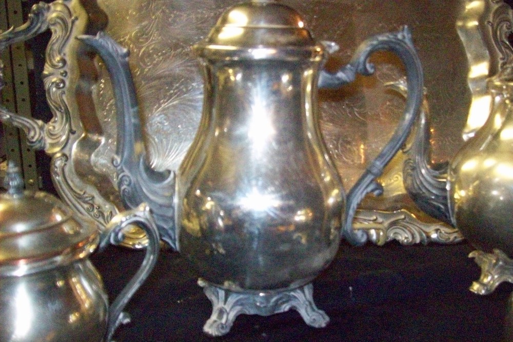 F B Rodger 2352 Tea and Coffee set with tray