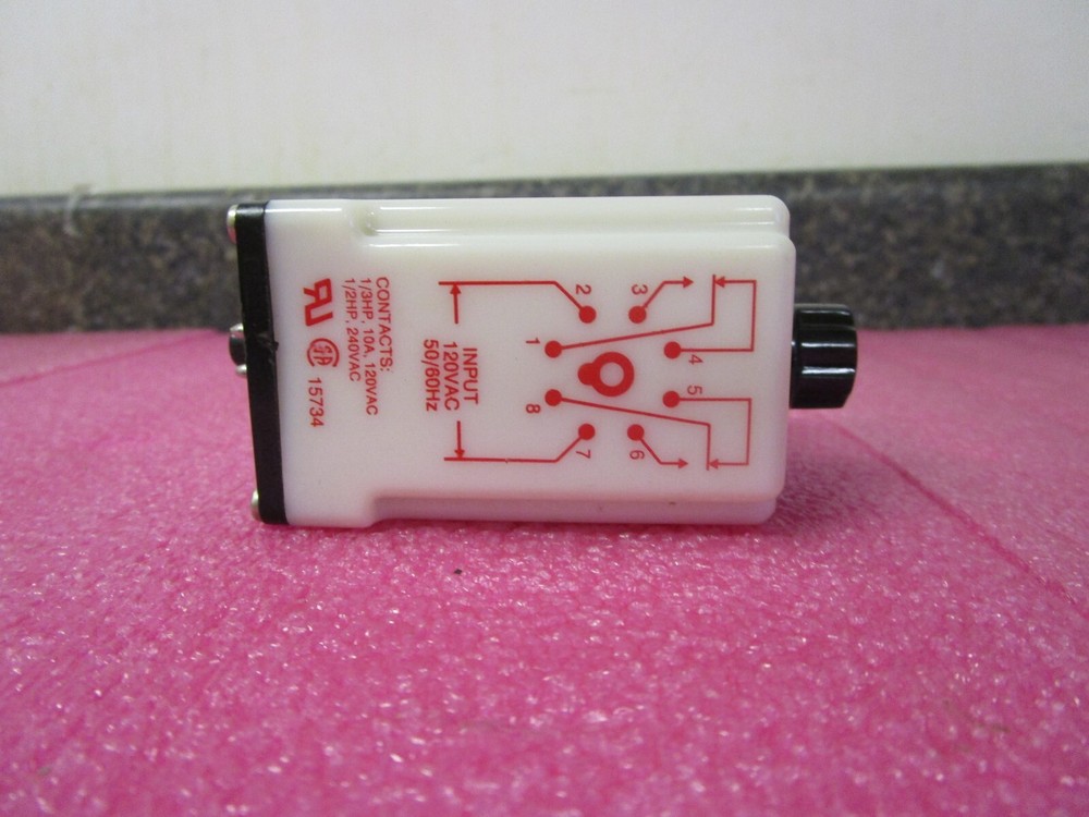 Dayton 5X829E Solid State Time Delay Relay 1.8-180 Sec. Off Delay