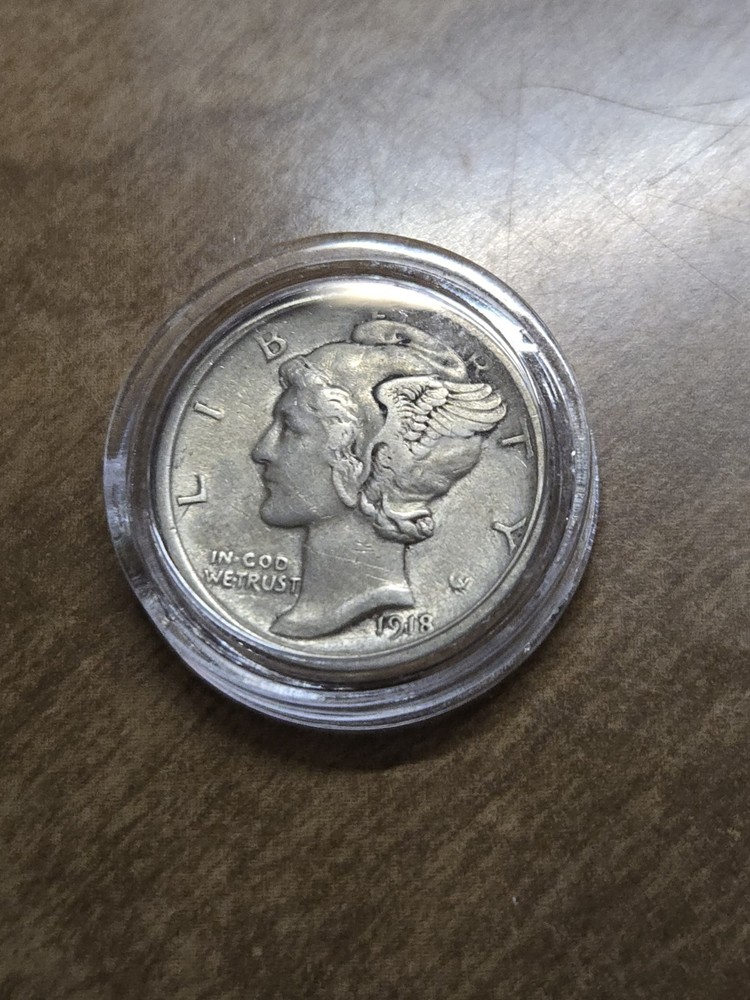 1918 Mercury Dime XF Condition