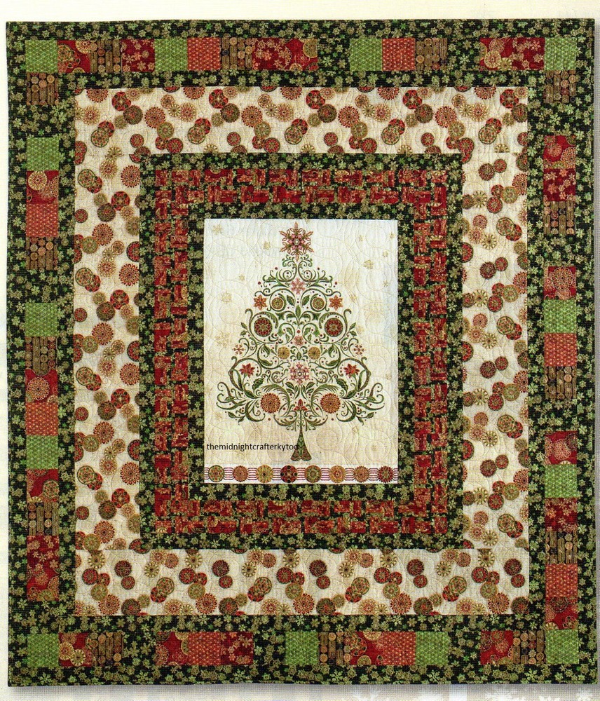 Gilded Holiday Quilt Pattern Pieced SG