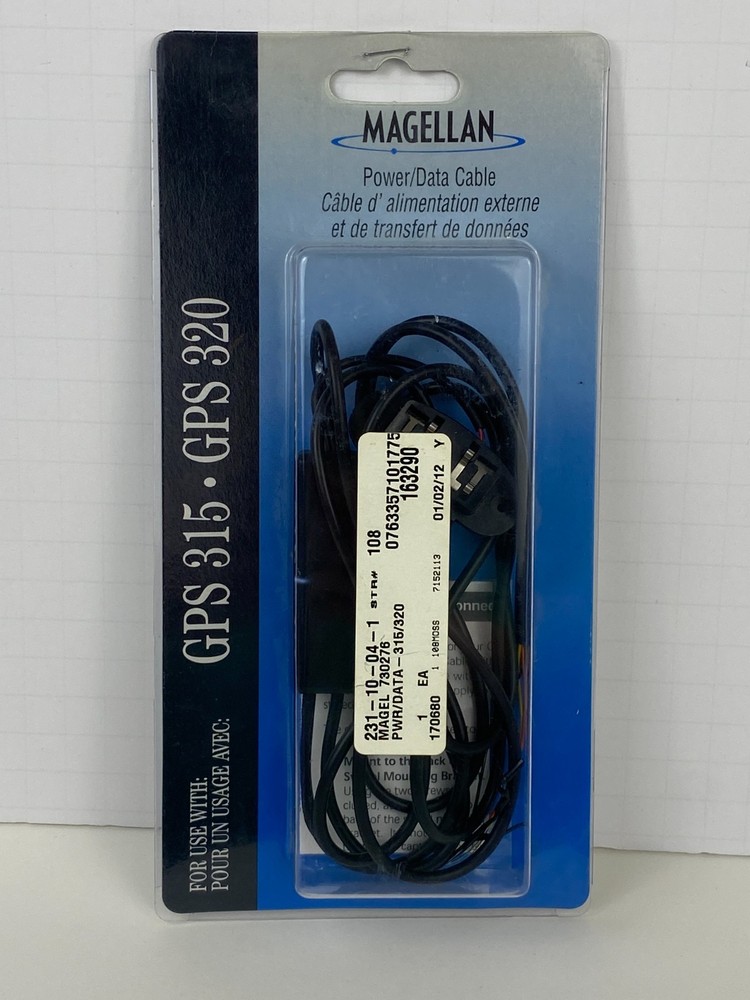 Magellan GPS 315/320 Data Cable Wired Model # 730276