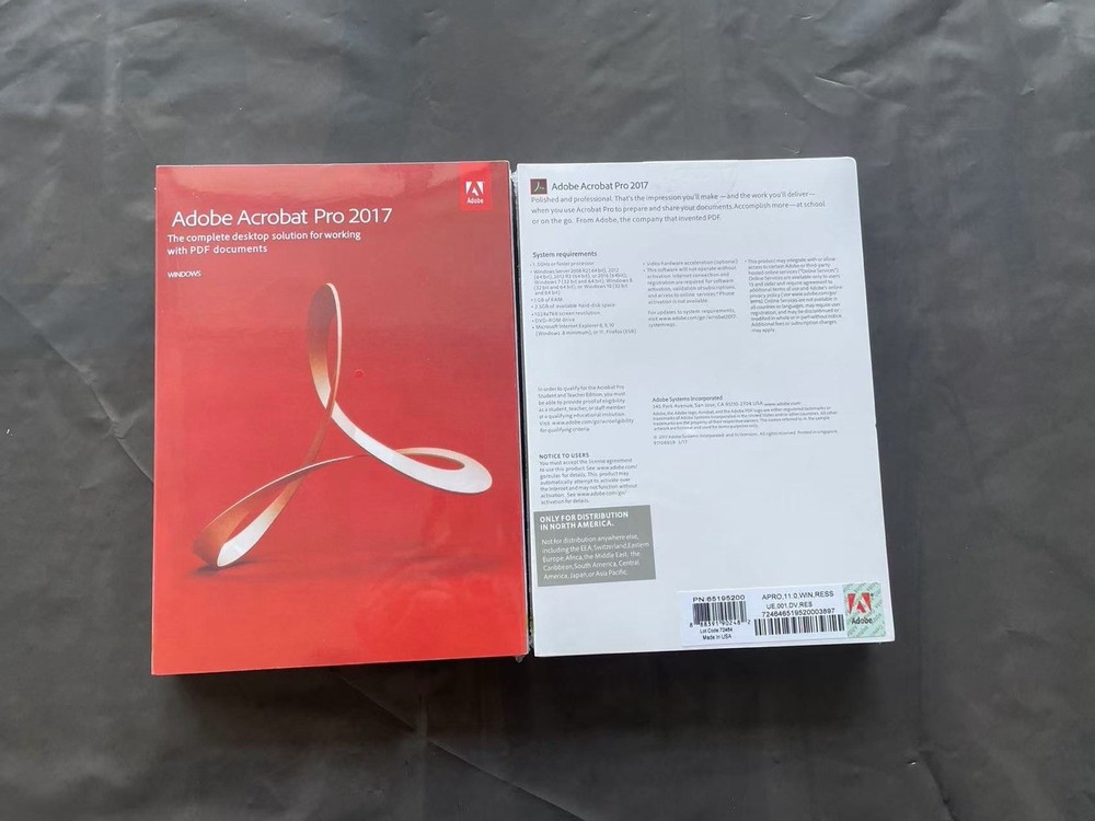 Adobe Acrobat Pro 2017 Full Version | Permanent License (2 PCs) |DVD Windows New