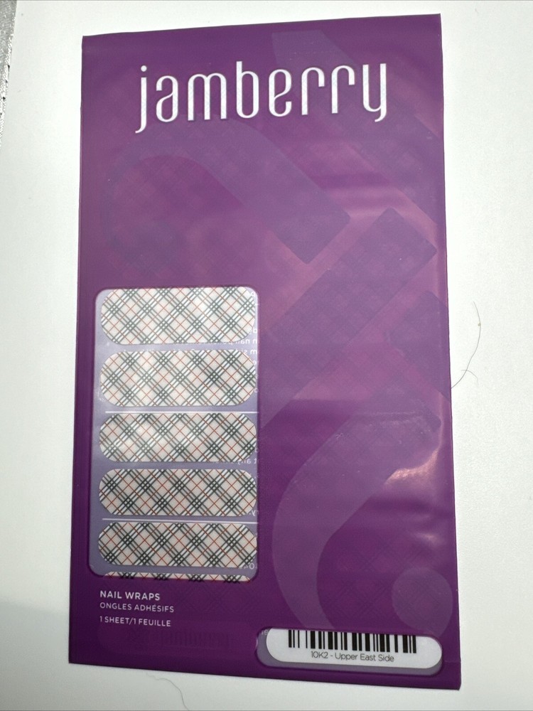 Jamberry Nail Wraps Upper East Side Full Sheet (tan Plaid)
