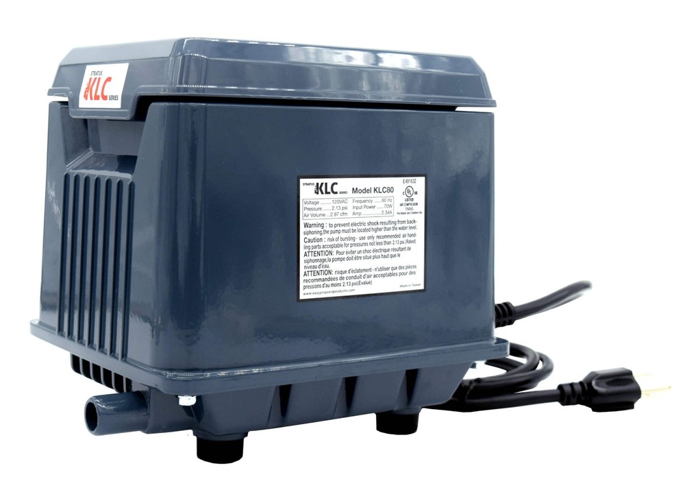 Linear Diaphragm Pond Aeration Air Compressor 80 Watt