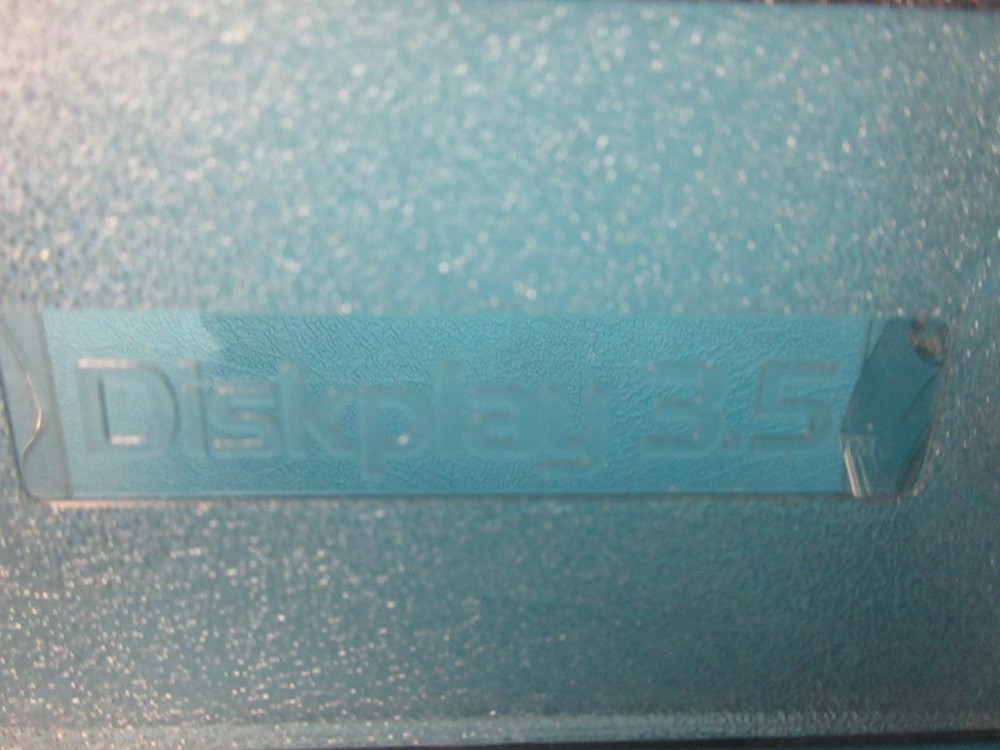 2 RING KING DISKPLAY 3.5" PLASTIC FLOPPY 20 DISK HOLDER MIT20 DISKETTE STORAGE