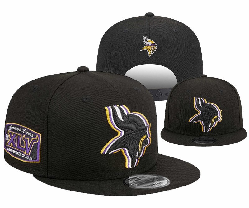 Minnesota Vikings Black Baseball Cap Casual
