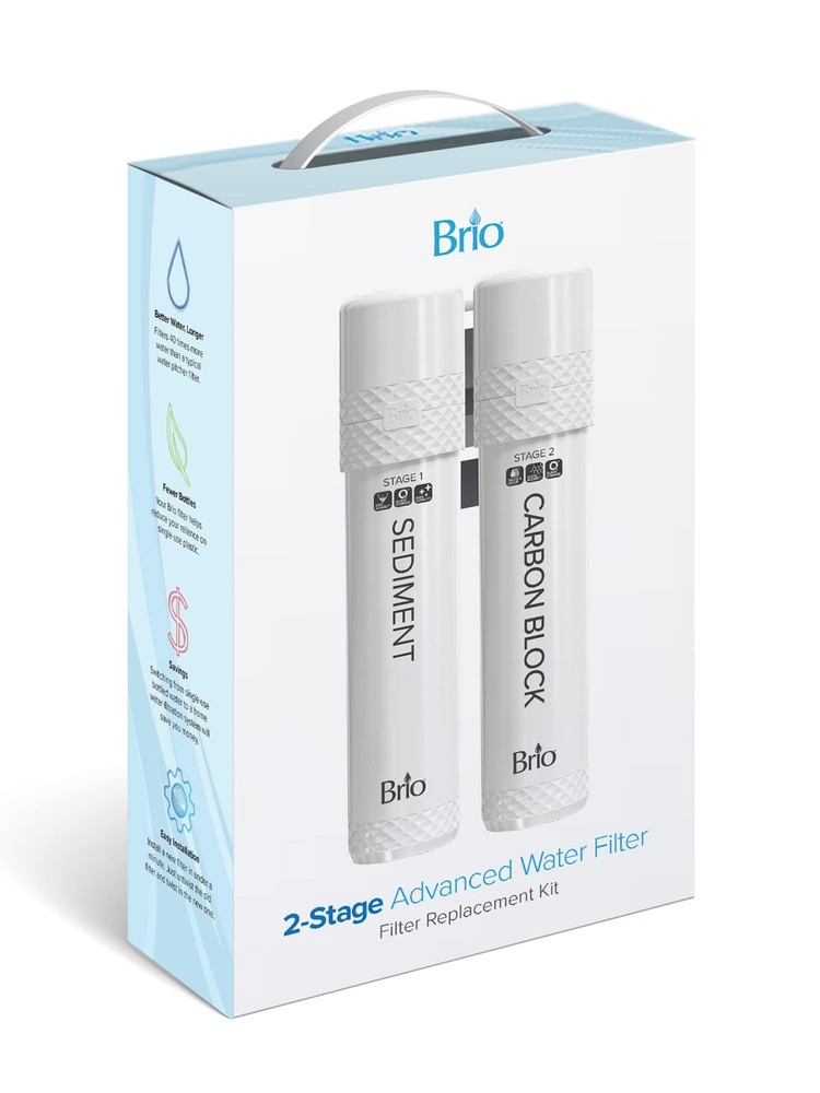 Brio 2 Stage Water Cooler Filter Replacement Kit-for Models with UVF2-1500