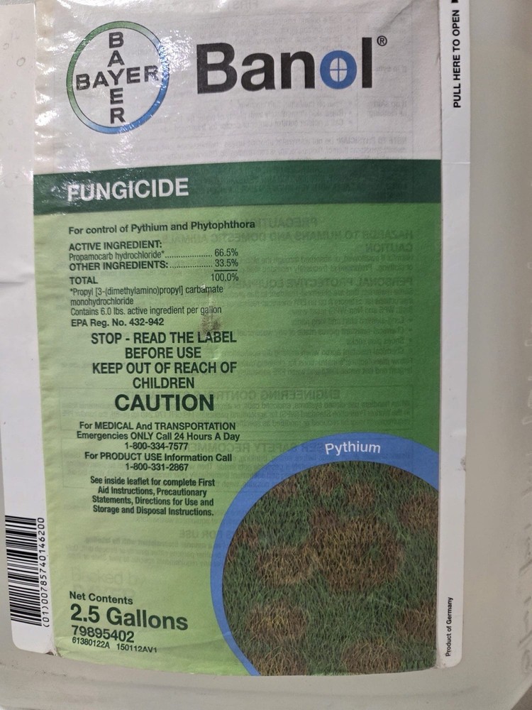 Banol Fungicide - 2.5 Gallons-handle Broken, See Description
