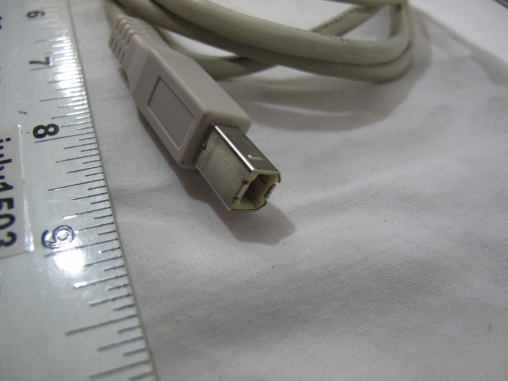 (1) 5-foot USB A to B Printer Cable TAN