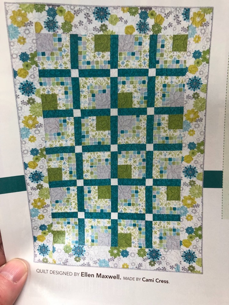 AROMATHERAPY  quilt pattern removed from magazine, Piecing, 49x69"