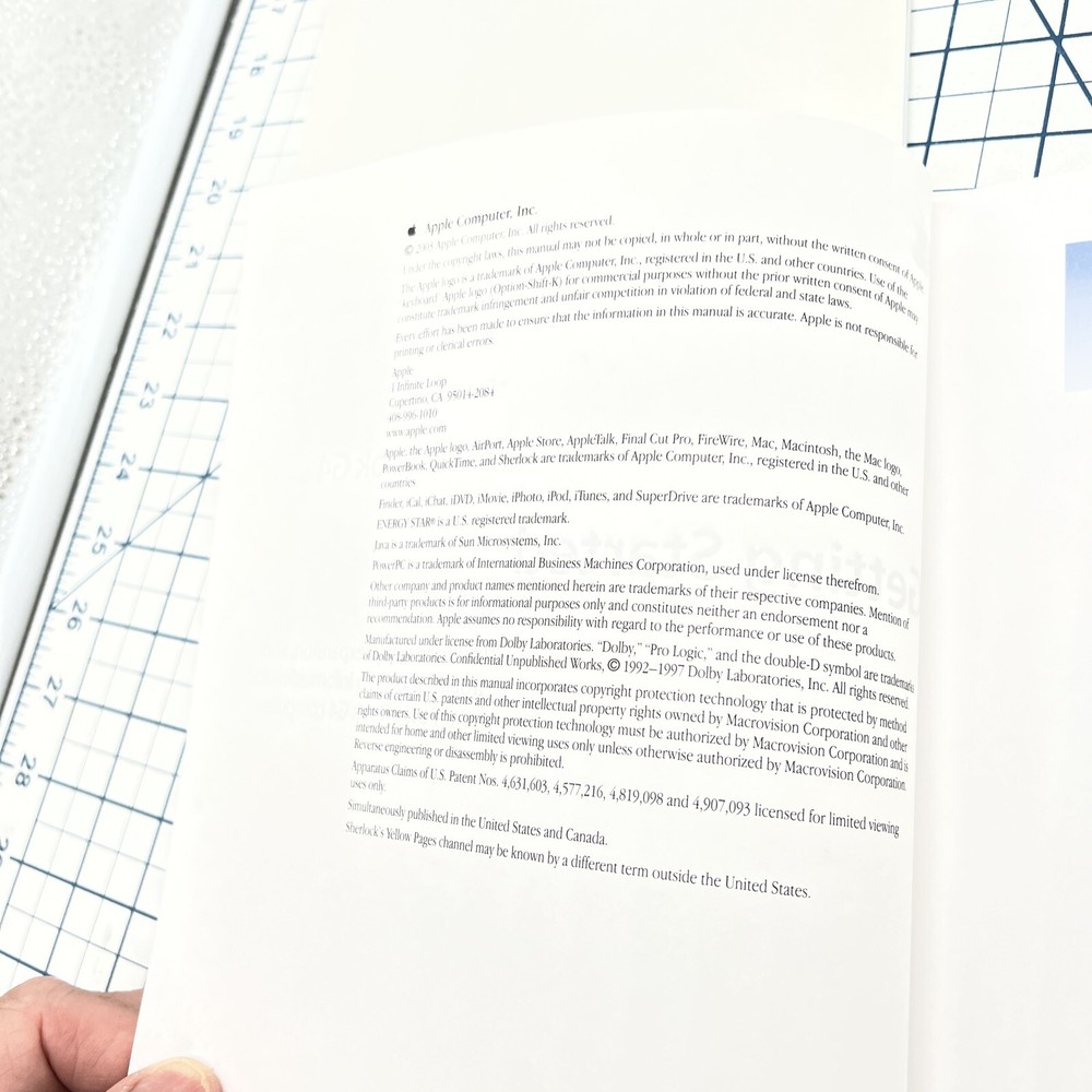 (2) Apple Computer Manuals PowerBook G4 Getting Started Power Mac G5 User Guide