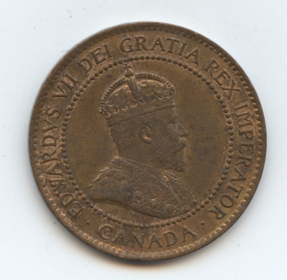 Canada Large 1C 1902 Red/Brown Unc. (#1451) Original