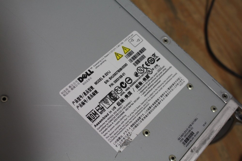 Dell EqualLogic PS4000 ISCSI Storage System E01J