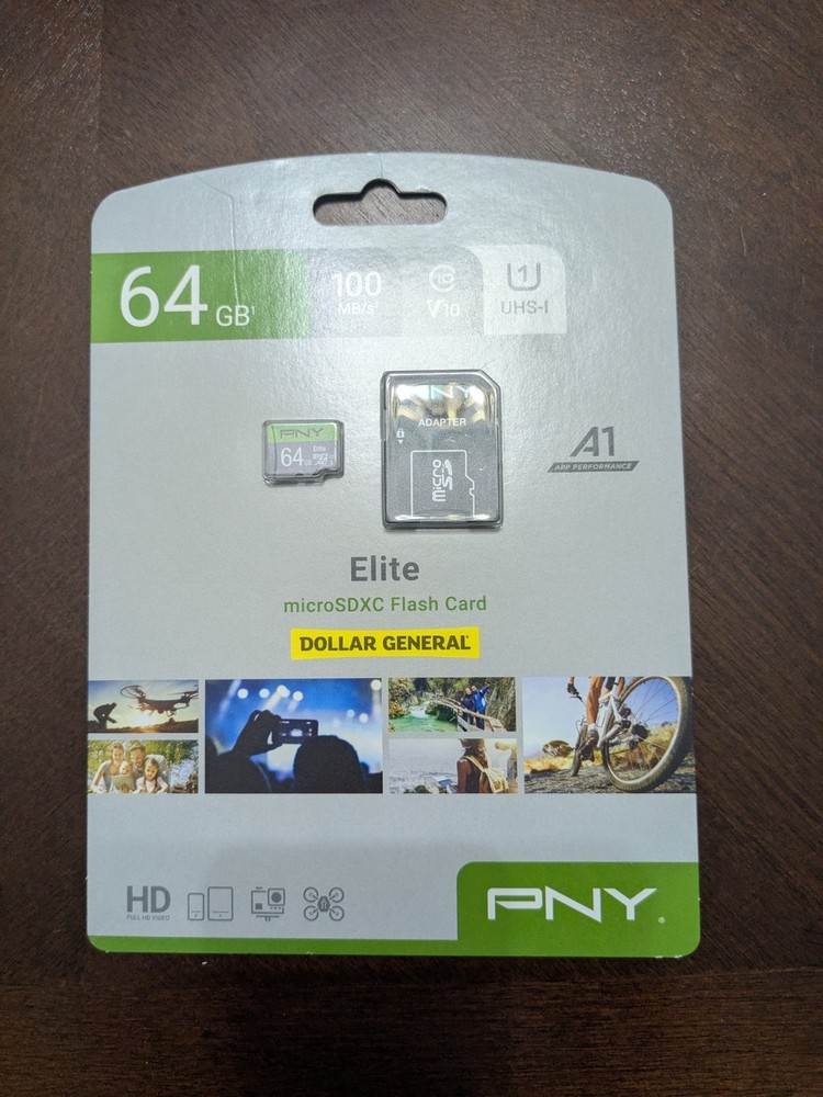 PNY 64GB Elite Class micro SD- Brand New