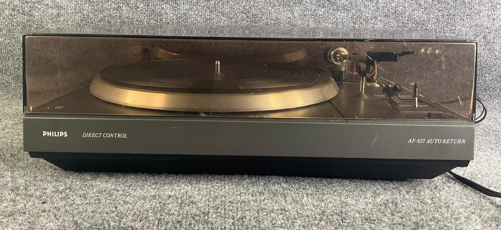 Philips AF-677 Auto Return Direct Control Turntable Hi-Fi Record Player