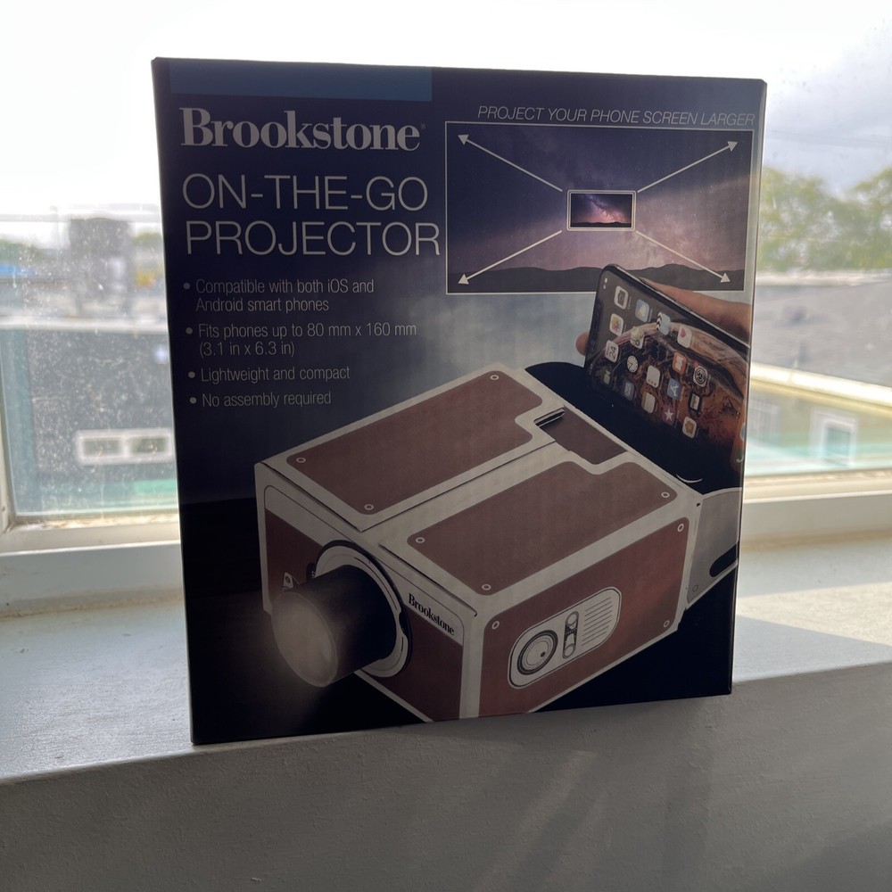 Brookstone On-the Go Phone Screen Projector