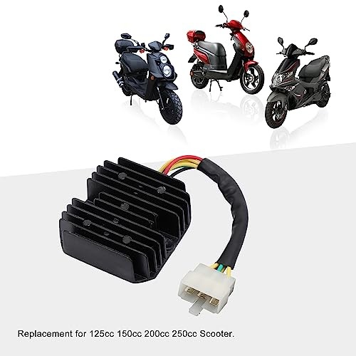 6 Pin Voltage Regulator Rectifier Replacement for 125cc 150cc 200cc 250cc