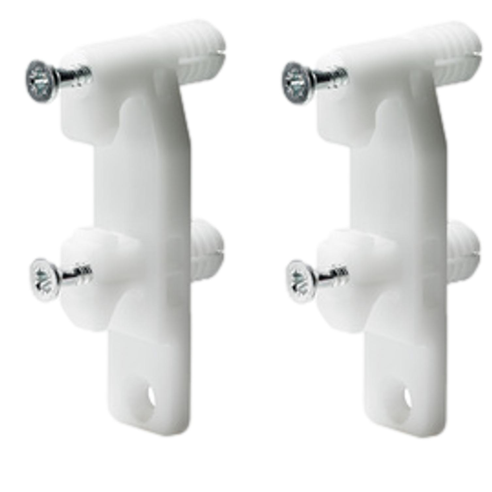 Hettich Drawer Front Connector Bracket with Expanding Socket (Pair)