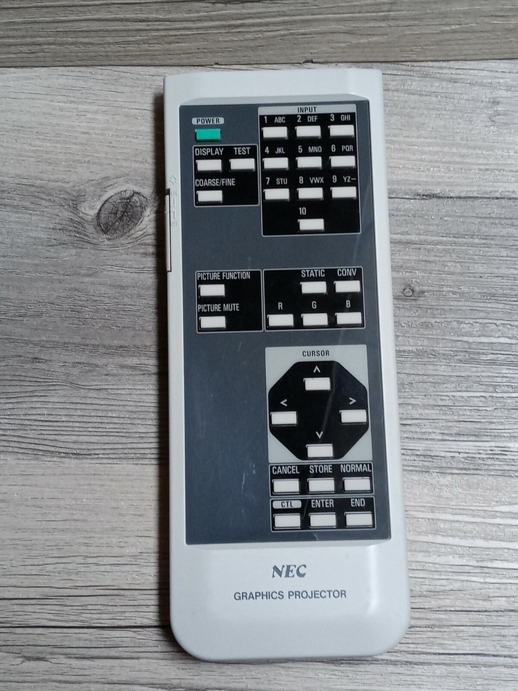 NEC UR-3020 LCD Graphics Projector Remote Control GP-3000 Genuine OEM