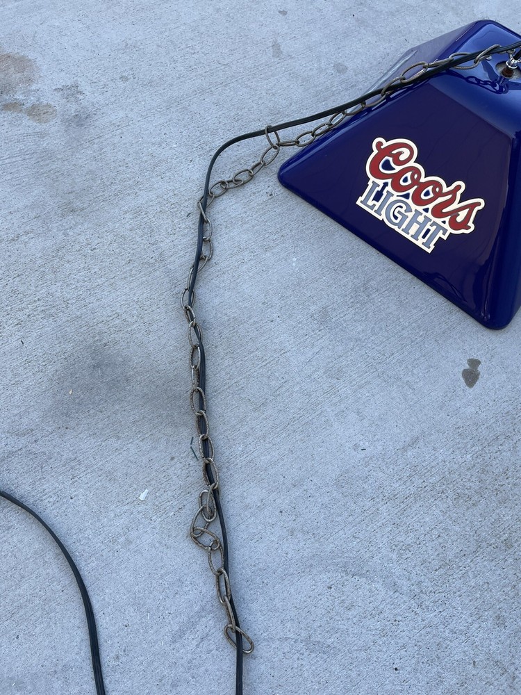 ** WILL NOT SHIP** Coors Light Pool Table Lamp.