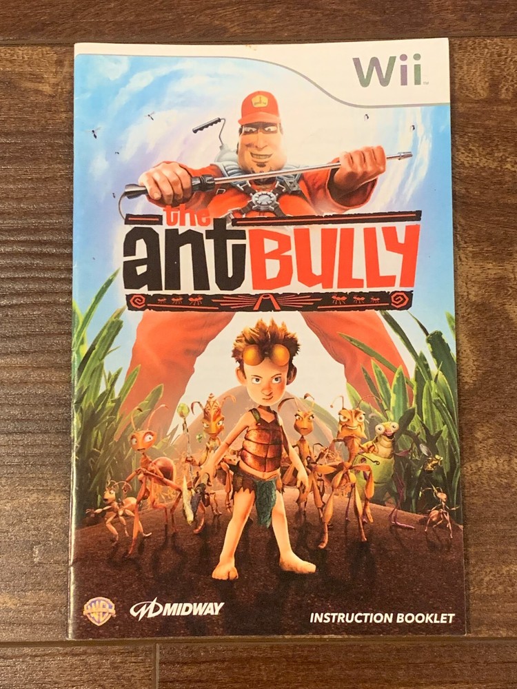 Ant Bully Antbully Nintendo Wii Instruction Manual Only