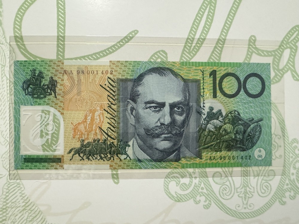 1998 Australia McFarlane/Evans Deluxe UNC Polymer Note Set $5-$100 #1402