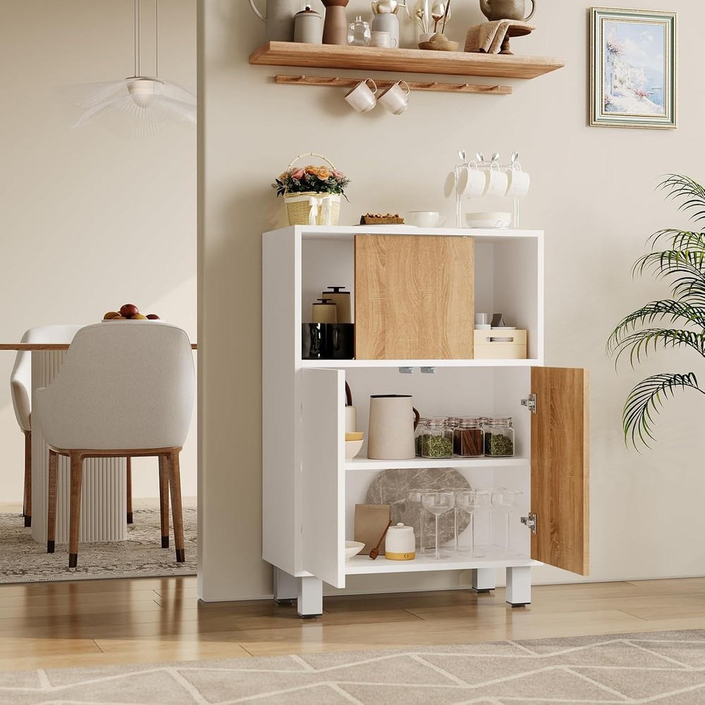 GRAVEE Buffet Sideboard Cabinet with Storage Kitchen Coffee Bar Console Table