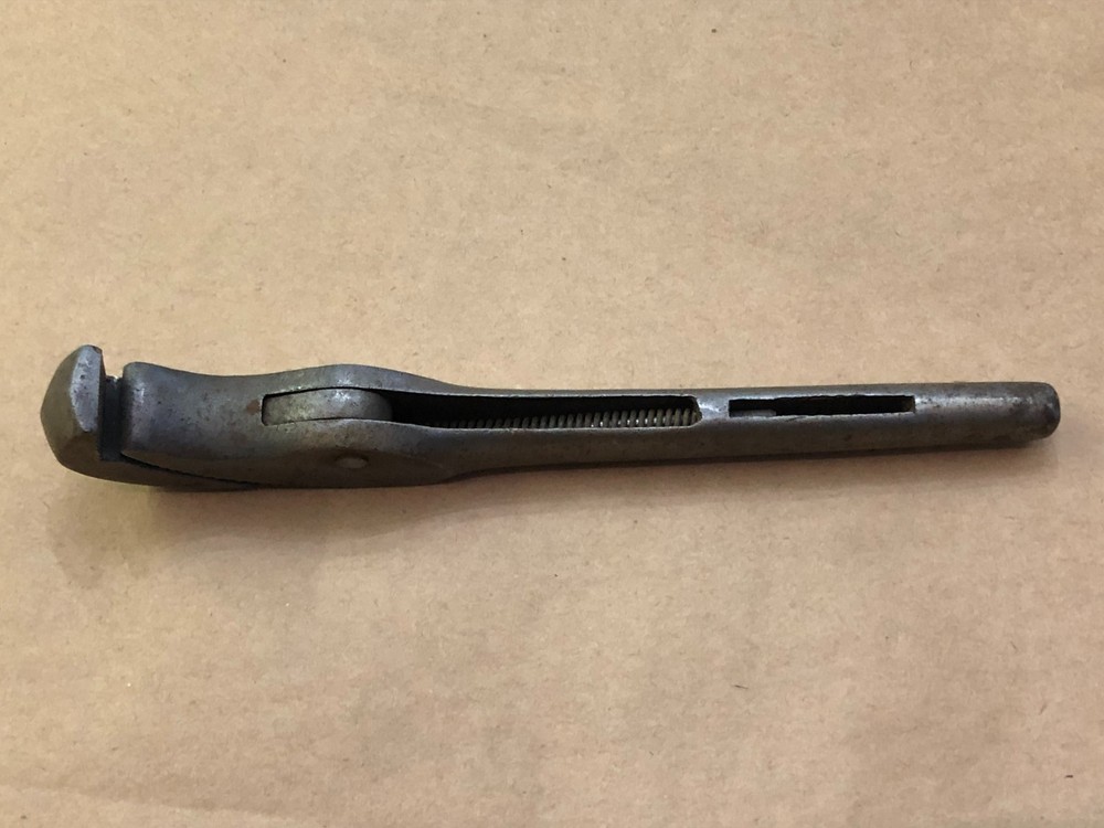 Vintage 8" Spring Loaded Automatic Pipe Wrench