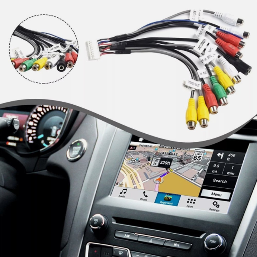 Precision Designed Dual XDCPA10BT AV Input Output Camera Cable Adapter 20 Pin