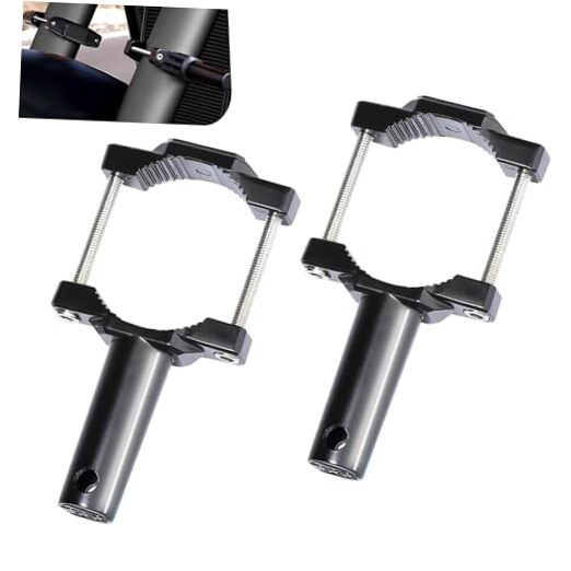 2 PCS Motorcycle Spotlight Mount Brackets, Front Aux Light Fork Mounts, Shock