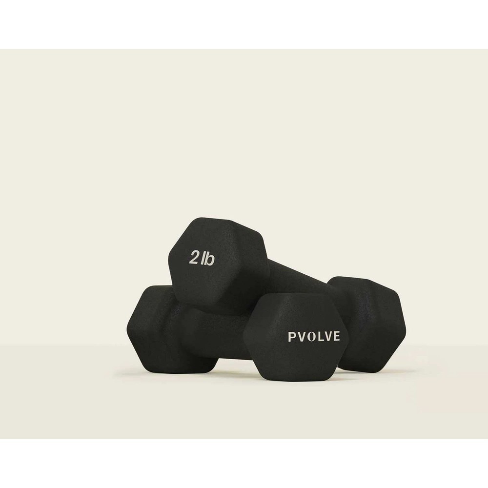 Pvolve 2 lb Hand Weights for Home Workouts core training
